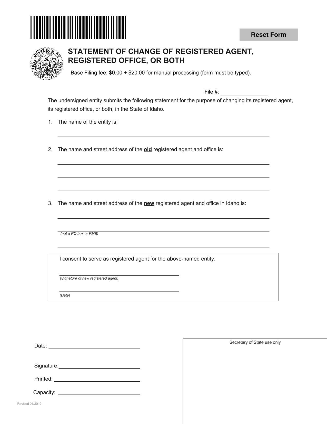 idaho-statement-of-change-of-registered-agent