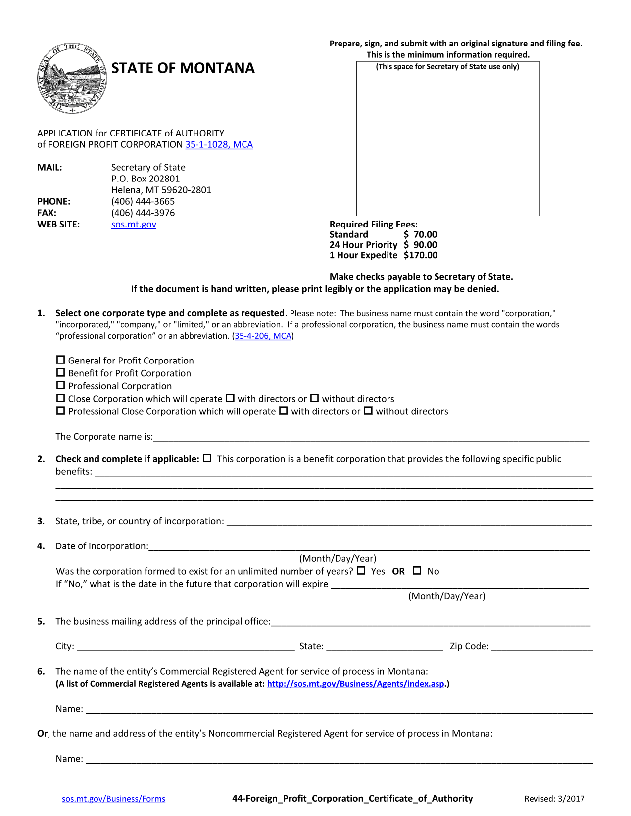 montana-foreign-corporation-certificate-of-authority-application