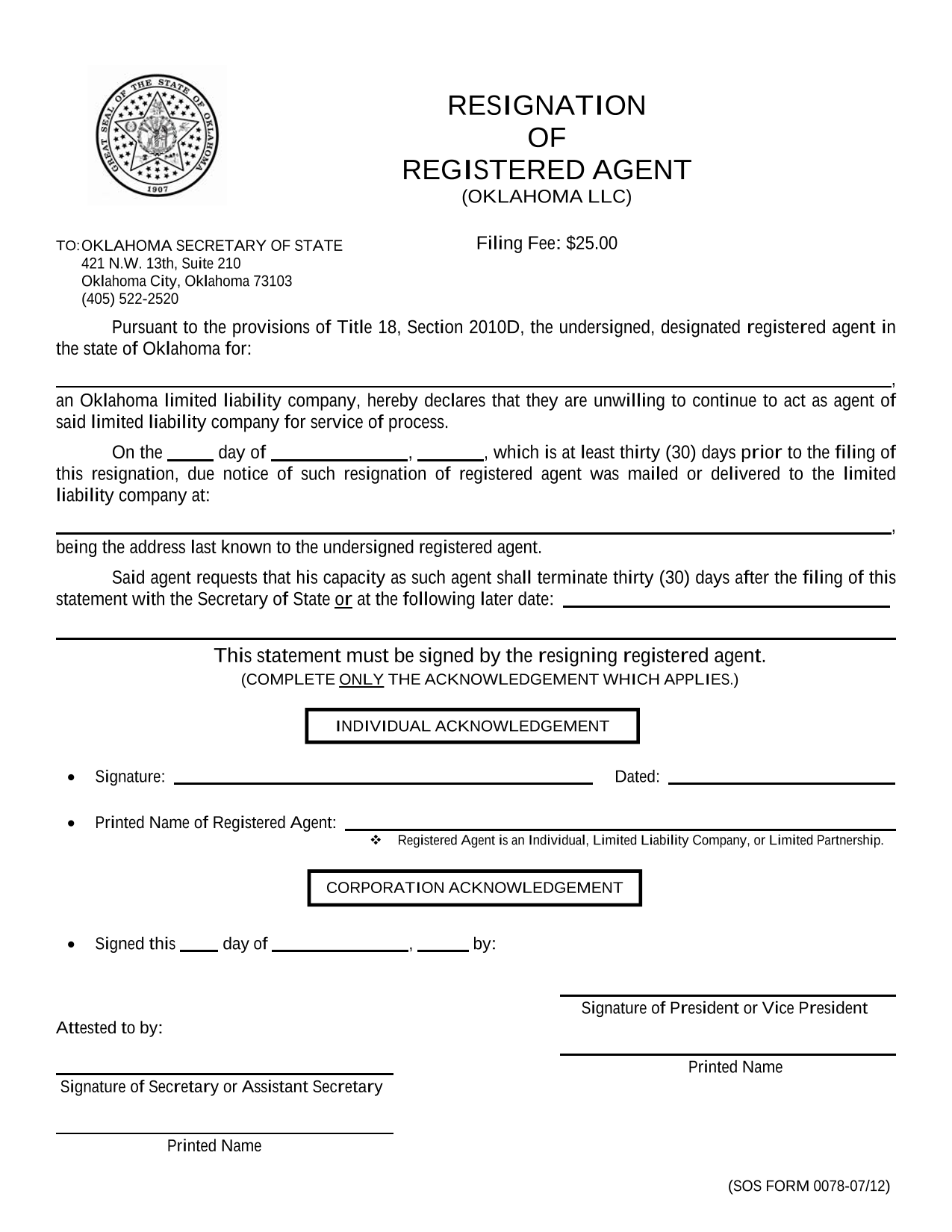 oklahoma-llc-resignation-of-registered-agent-coupled-with-appointment-of-successor