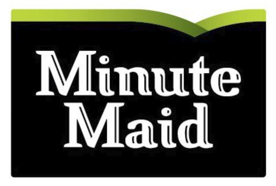 Minute Maid logo with green bar at the top.