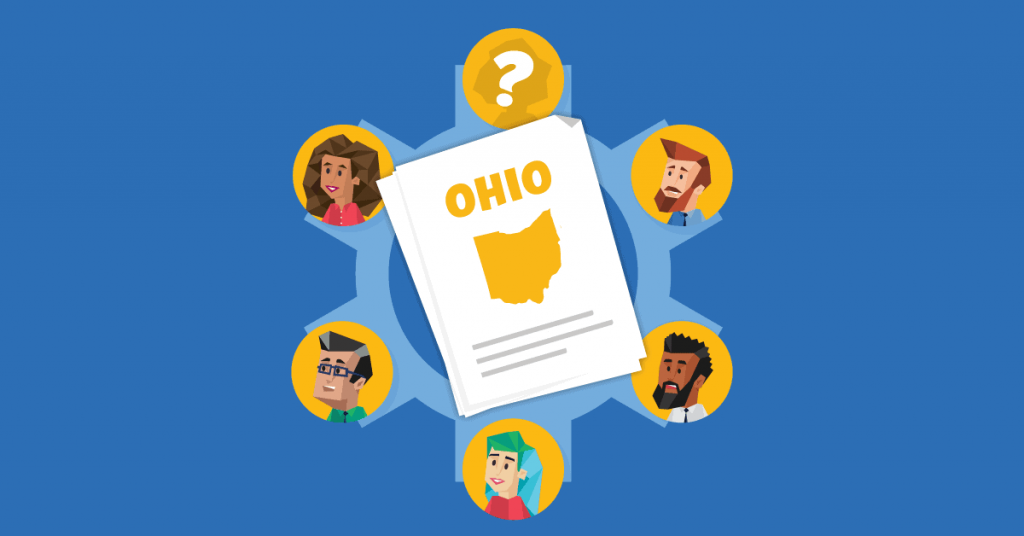 An Ohio LLC members information (included in it's articles of organization) can be updated by filing a Certificate of Amendment or Restatement (and updating the OH LLC Operating Agreement!)