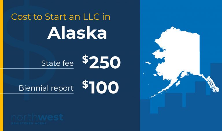 Start a business in Alaska for $250 and file your Biennial Report for $100.