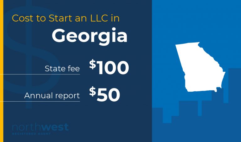 Start an LLC in Georgia for $100 and file your annual report for $50.