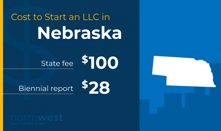 Start an LLC in Nebraska for $100. Your Biennial Report will be $28.